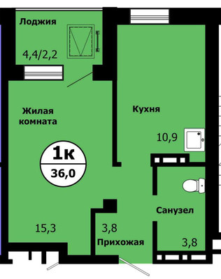 Купить 1-комнатную квартиру