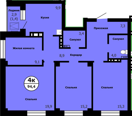 Купить 4-комнатную квартиру