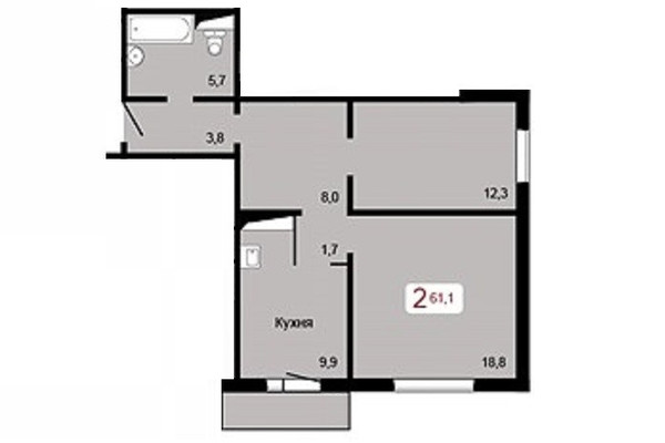 Купить 2-комнатную квартиру